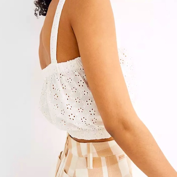 NWT ❤️ Madewell Eyelet Crop Top/Blouse - Picture 2 of 4